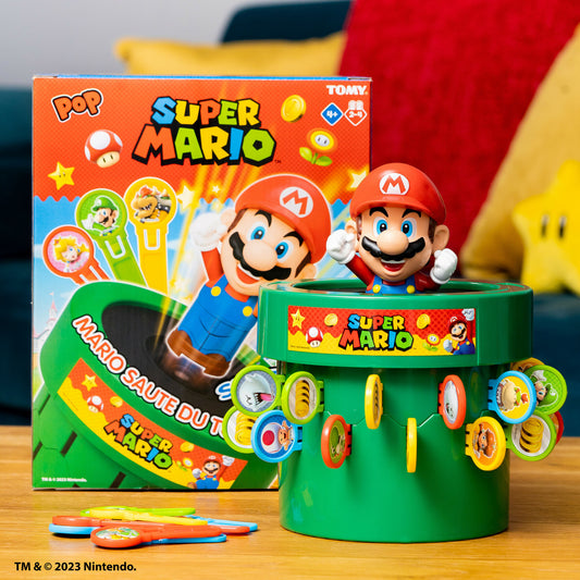 Pop Up Super Mario Family and Preschool Kids Board Game 2023 Tomy