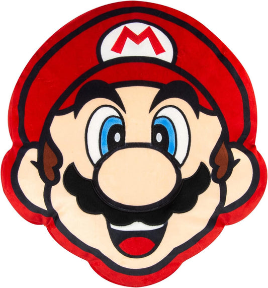 Mario  Face Plush Toy - Mocchi Mocchi - 12 Inch