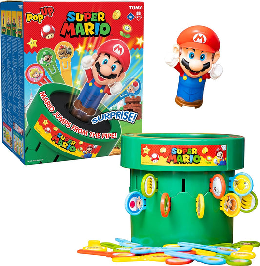 Pop Up Super Mario Family and Preschool Kids Board Game, 2-4 Players