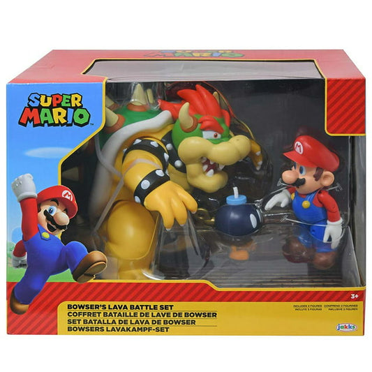 Action Figure - Super Mario Brothers - Mario vs Bowser Diorama Set Wave 1