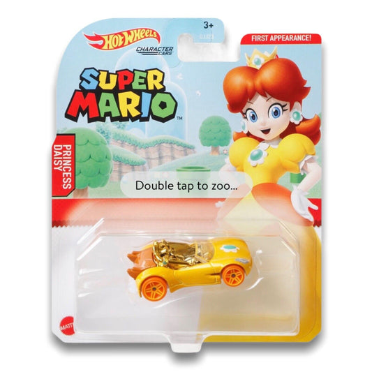 Super Mario Princess Daisy Nintendo Character Car Hot Wheels Toy