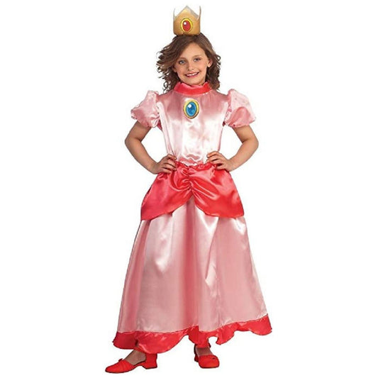 Costume - Super Mario - Princess Peach - Kids - Size Small - Size 4-6 - Ages 3-4 - Partytoyz Inc