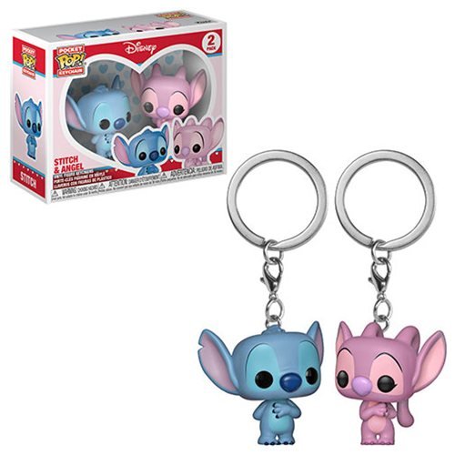 Lilo & Stitch Angel and Stitch Pocket Pop! Key Chain 2-Pack - Partytoyz Inc