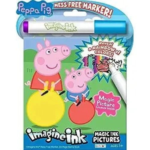 Peppa Pig Imagine Ink Coloring and Activity Book Value Size - Partytoyz Inc