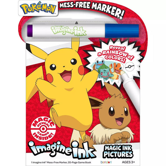 Pokemon Imagine Ink Coloring and Activity Book Value Size - Partytoyz Inc