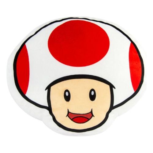 Toad Head Plush Toy - Super Mario Brothers - Mocchi Mocchi - 15 Inch - Partytoyz Inc