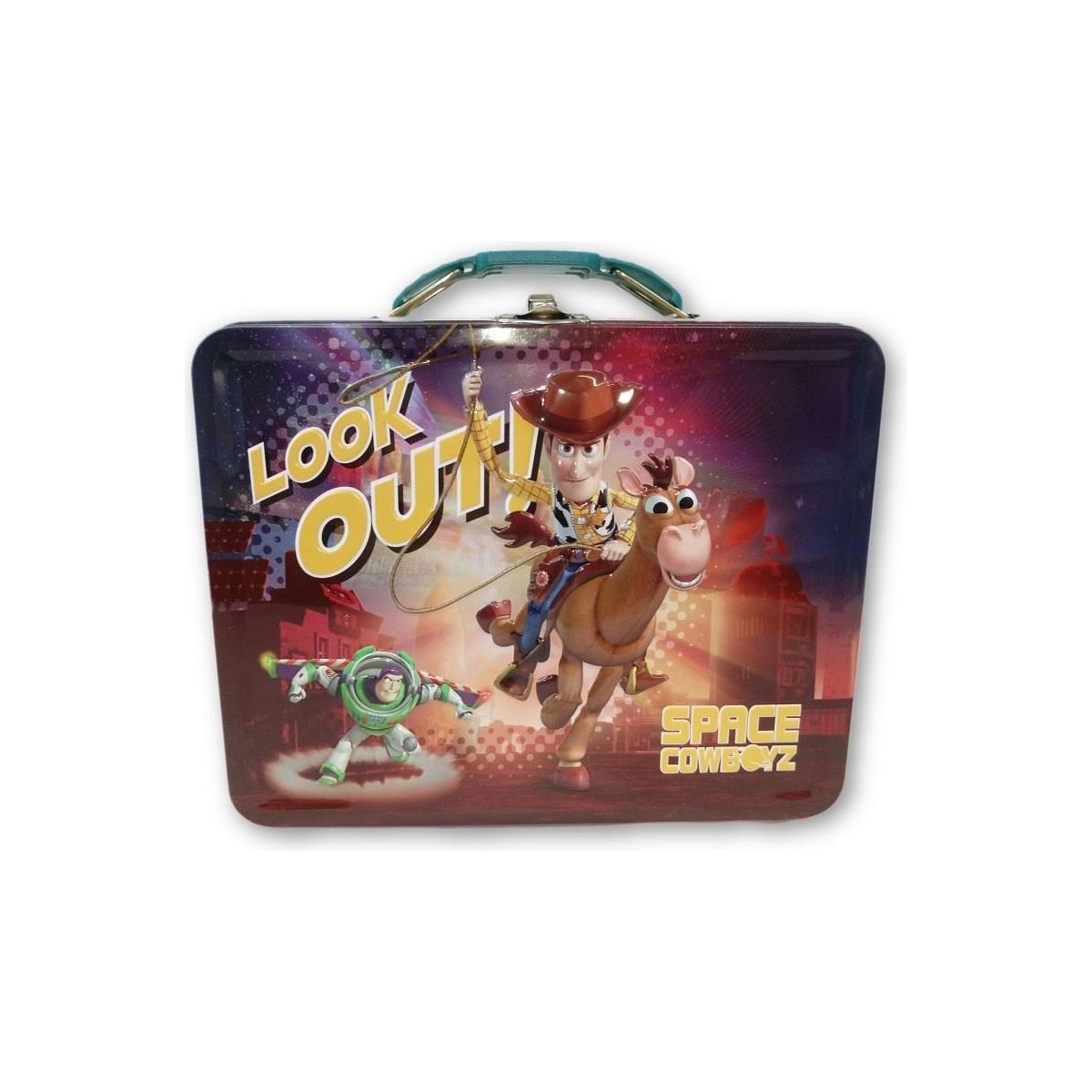 Toy Story 8Bit Woody and Buzz Lightyear Metal Lunch Box