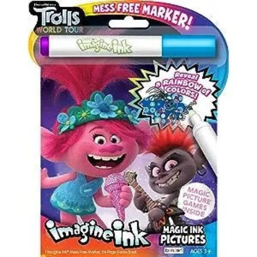 Trolls World Tour Imagine Ink Coloring and Activity Book Value Size - Partytoyz Inc
