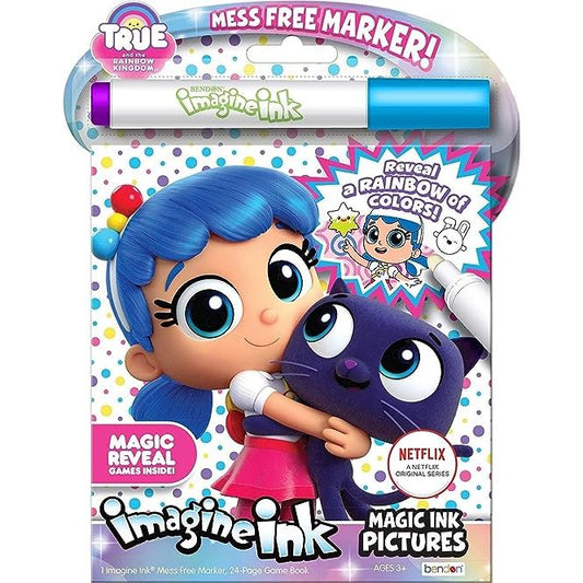True & The Rainbow Imagine Ink Coloring and Activity Book Value Size - Partytoyz Inc