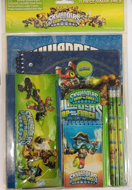 Skylanders 11 piece stationery set