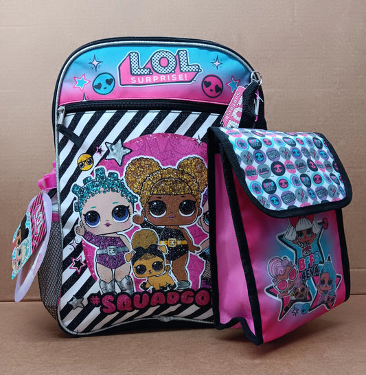 Backpack 16 inch, 5 Piece Set, L.O.L Surprise!