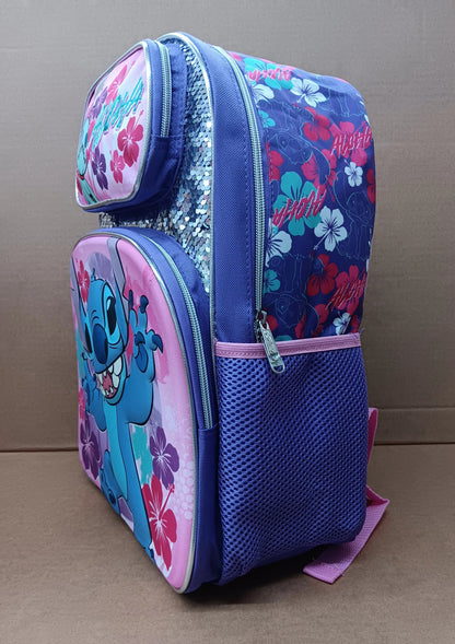 Disney Lilo & Stitch Backpack  16 inch Purple