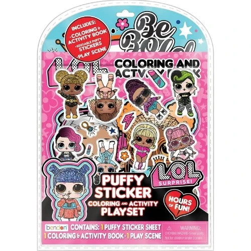 LOL Surprise Puffy Stickers with Coloring '& Activity Playset