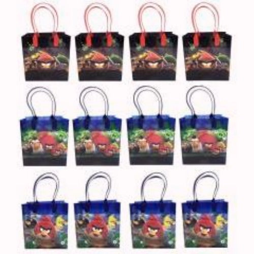 Angry Birds Party Favor Goodie Medium Gift Bags 12