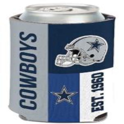 Dallas Cowboys Licensed Color Block Can Cooler Koozie