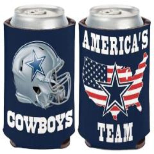 Dallas Cowboys Licensed Slogan 'America's Team' Can Cooler Koozie