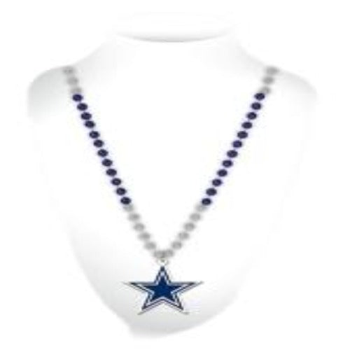 Dallas Cowboys Licensed  Logo Mardi Gras Syle Beads