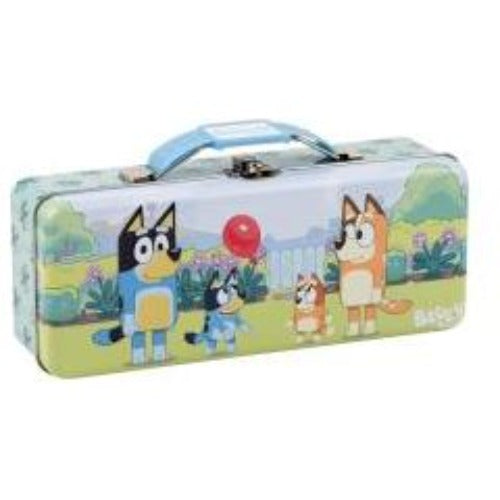 Bluey Tin Pencil Box with Handle