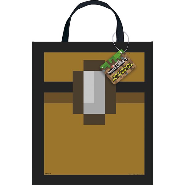 Tote Bag - Minecraft - 13 Inch X 11 Inch - Plastic - 12ct