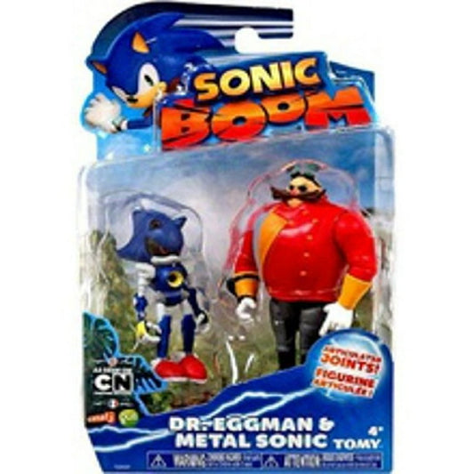 Sonic Boom 2 Pack Plastic Figures - Dr. Eggman And Metal Sonic