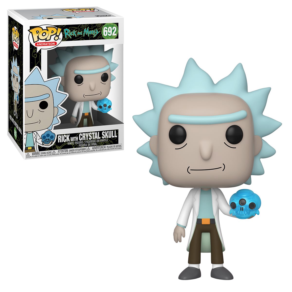 Rick with Crystal Skull  Funko POP #692 - Ricky and Morty - Animation