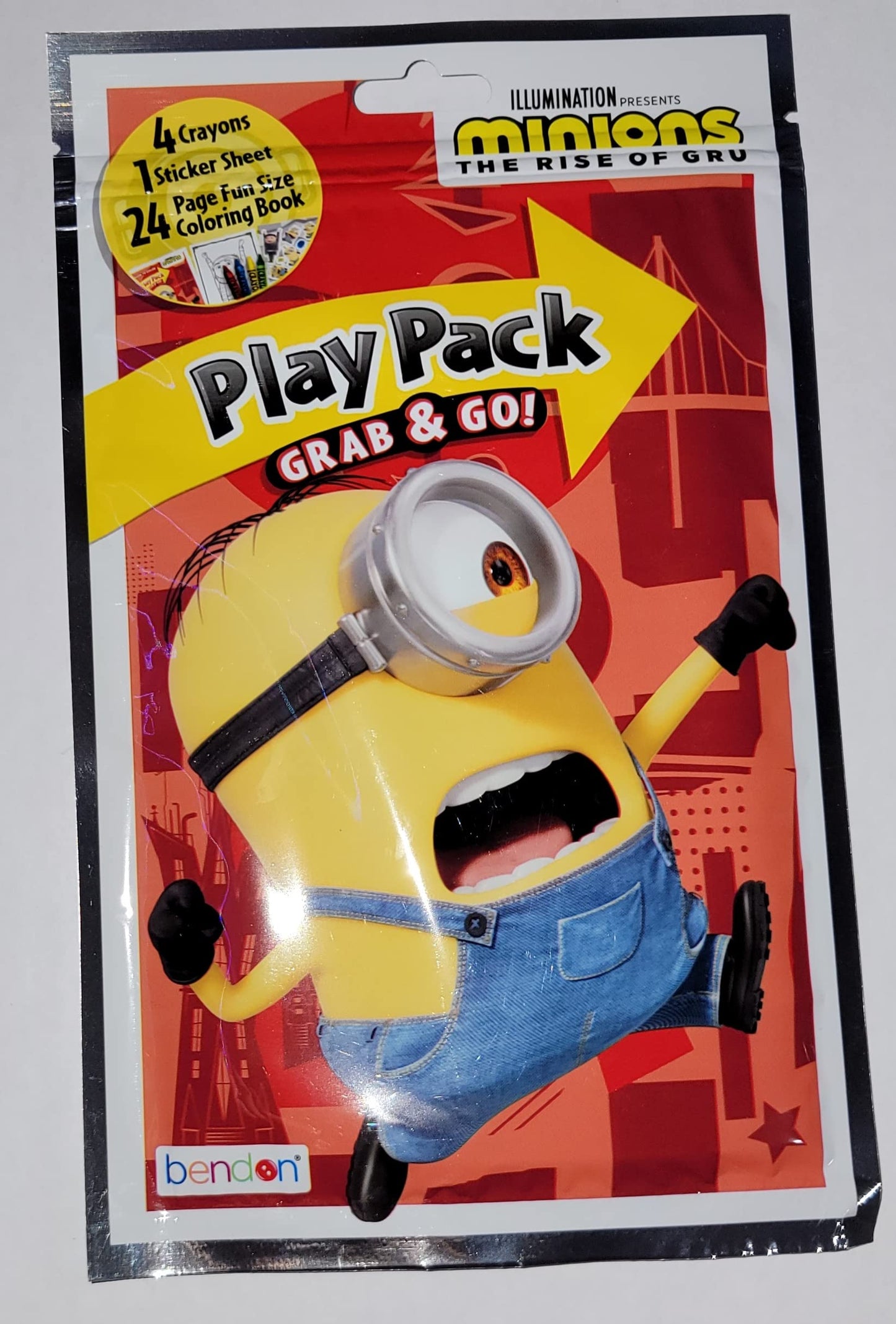 Minions the Rise of Gru Play Pack Grab'& Go Party Favors 1ct