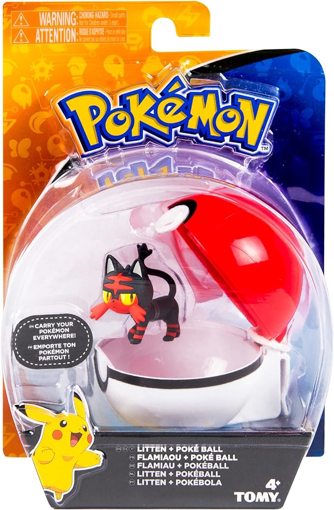 Pokémon Clip n Carry Pok Ball, Litten and Poké Ball