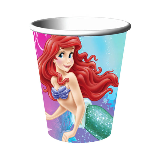 Cups - Little Mermaid Ariel - 9oz Paper - 8ct