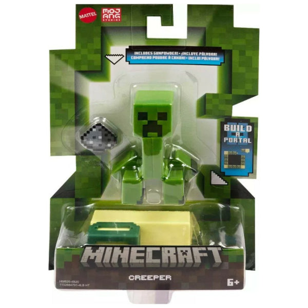 MInecaft Creeper Build-a-Portal Figure