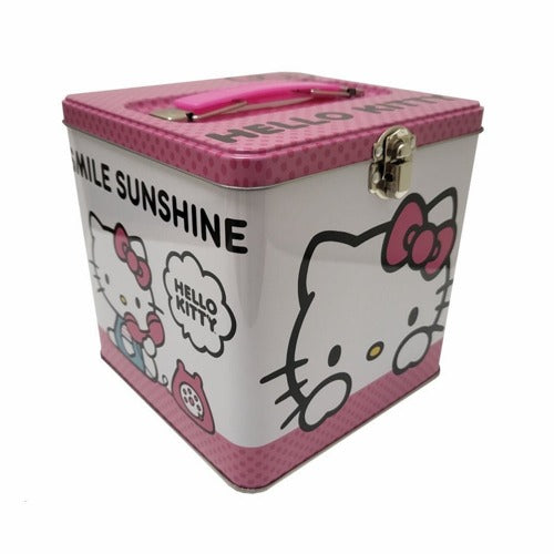 Hello Kitty Stacking Cube Carry All Tin with Handle LUNCH BOX