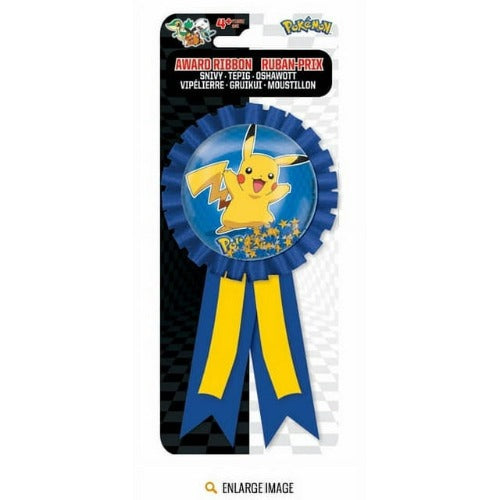 Pokemon Confetti Birthday Award Ribbon