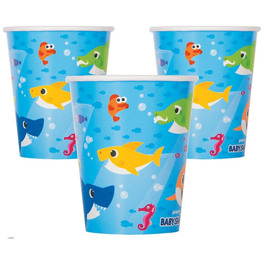 Cups - Baby Shark - 9oz - Paper - 8ct