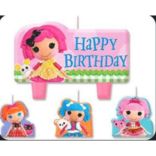 Lalaloopsy 4 Piece Molded Candle Set