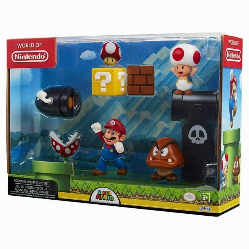 Action Figure - Super Mario  - Acorn Plains Firure Diorama Set