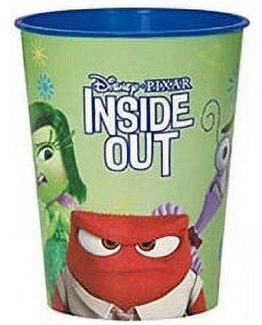 Inside Out Green Plastic 16 Ounce Reusable Keepsake Favor Cup (1 Cup)