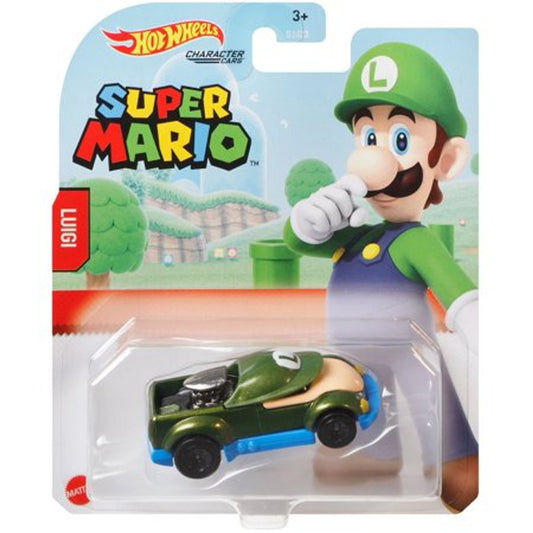 Hot Wheels Character Cars Luigi Diecast Car