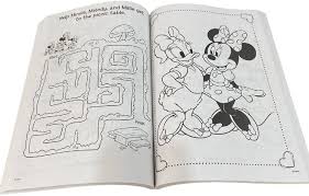 Minnie Mouse 192p Gigantic Coloring Book w Character Bracelets on Back - Flowers 1 pc