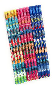 Stitch - Pencils -Blue, Pink, Baby blue Wooden - 12pc