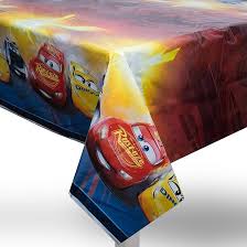 Cars 3 Birthday Decorations Table Cover