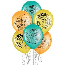 Stitch Aloha Latex Balloons 6ct, 12in,