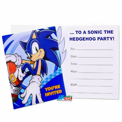 Sonic the Hedgehog Invitations w/ Envelopes (8ct)