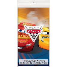 Cars 3 Birthday Decorations Table Cover