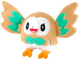 Pokemon Rowlet 8 Plush Wings Open TOMY, Inc. -