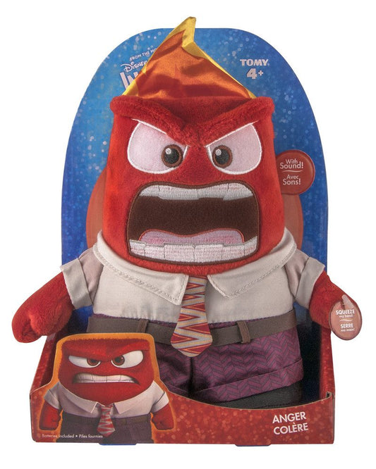 Disney Pixar Inside Out Talking Anger Plush Figure