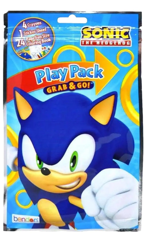 (Pre Order) Sonic the Hedgehog Grab and Go Play Pack - Party Favors - 1ct (Pre Order)