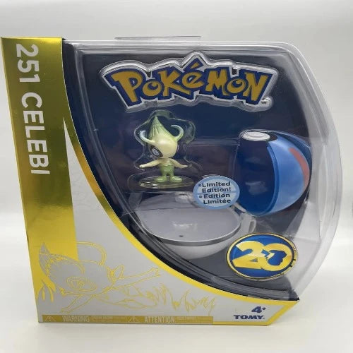 Pokemon 251 Celebi 20th Anniversary Limited Edition 2016 Tomy Figure New