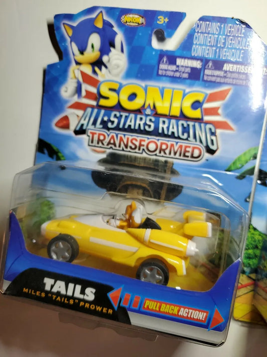 Sonic All Star Racing Transformed Tails Sonic Shadow Pull Back Action Cars