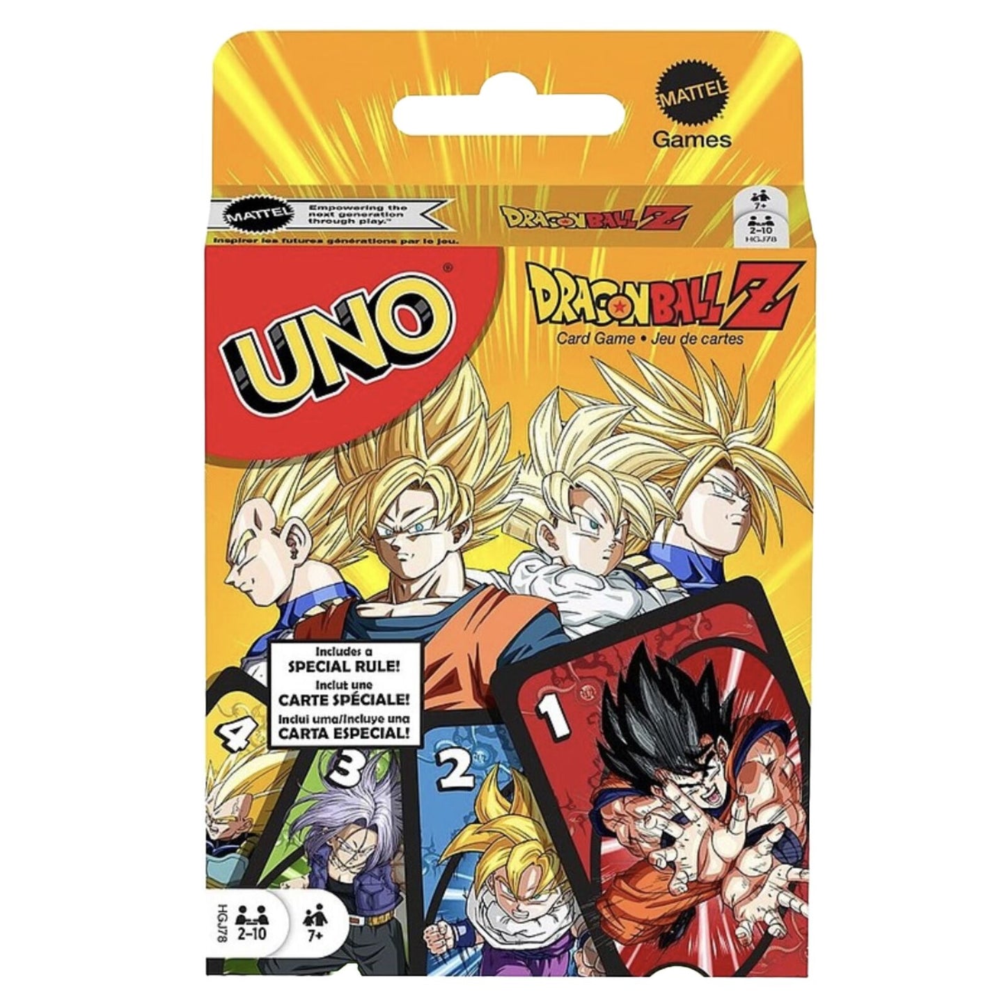 DragonBall Z Uno Game