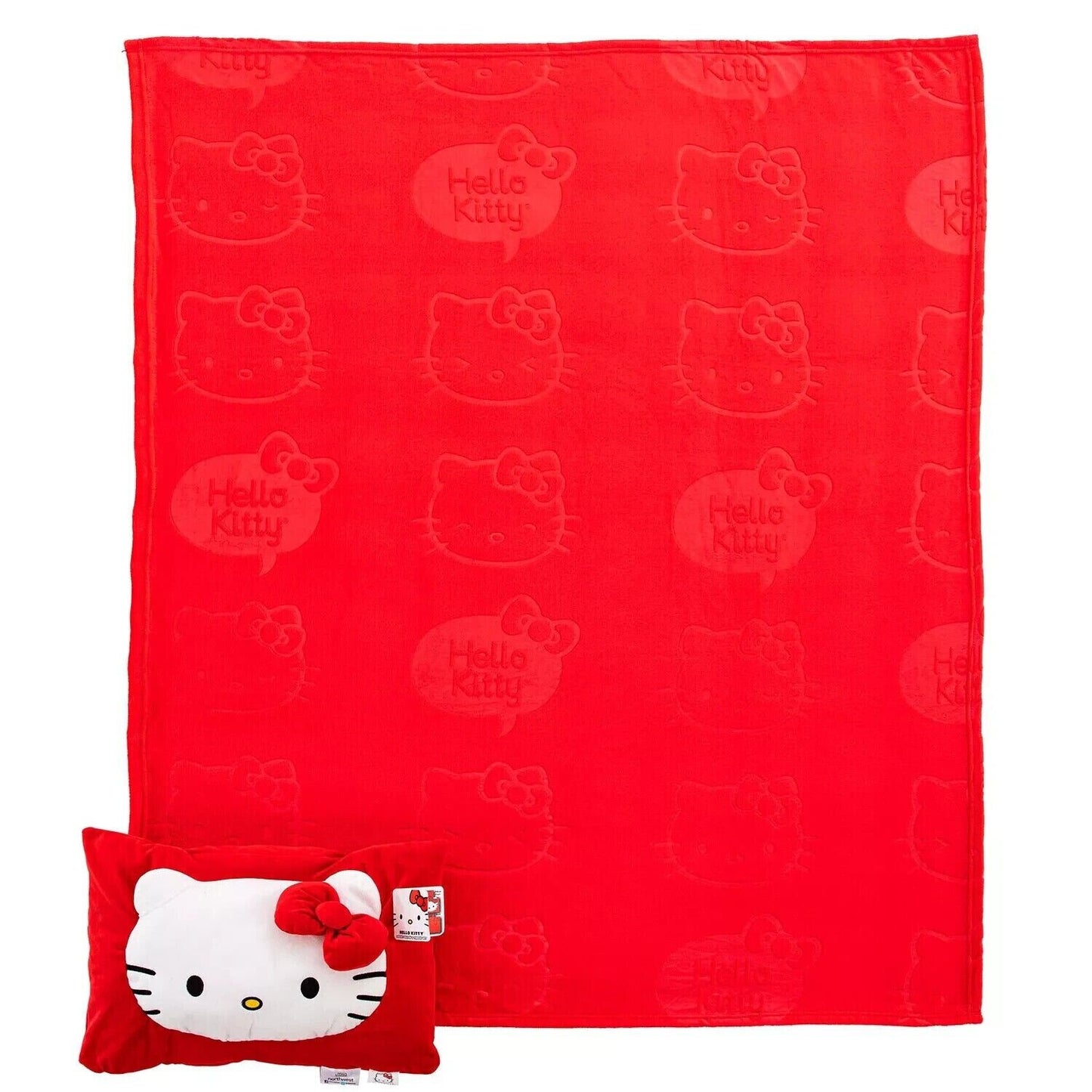 Hello Kitty  Pillow Pocket Throw with Blanket (2 Piece Set)