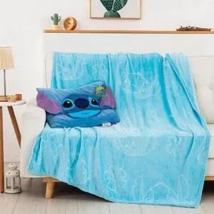 Stitch Pillow Pocket Throw with Blanket (2 Piece Set)